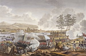 Die Schlacht bei Friedland, 14. Juni 1807, graviert von François Pigeot